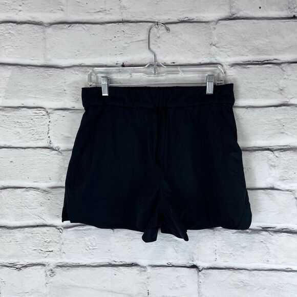 Lululemon Black High Rise Lightweight Shorts Size M Athleisure Running Training - Picture 2 of 7